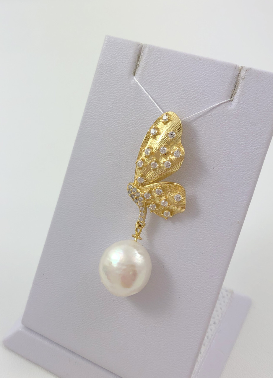 Срібна підвіска з перлиною SLP-GG1, фото 1