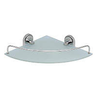 Полка для ванны Lidz (CRG)-114.10.01 стеклянная угловая