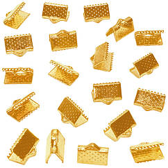 Набір 20 шт Кінцівки 10 мм Крокодили Затискачі для Браслетів, Золотого Колір, Фурнітура для Біжутерії