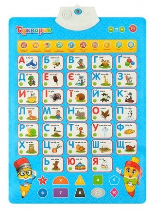 Плакат навчальний Limo Toy 7031-UA 45х62 см ID 4251273, фото 1