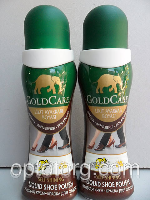 Крем-фарба для взуття коричневий Голд Каре Gold Care