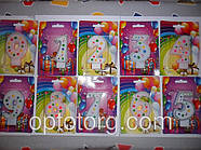 Свічки для торта цифра блакитна 6" Україна горох, фото 2