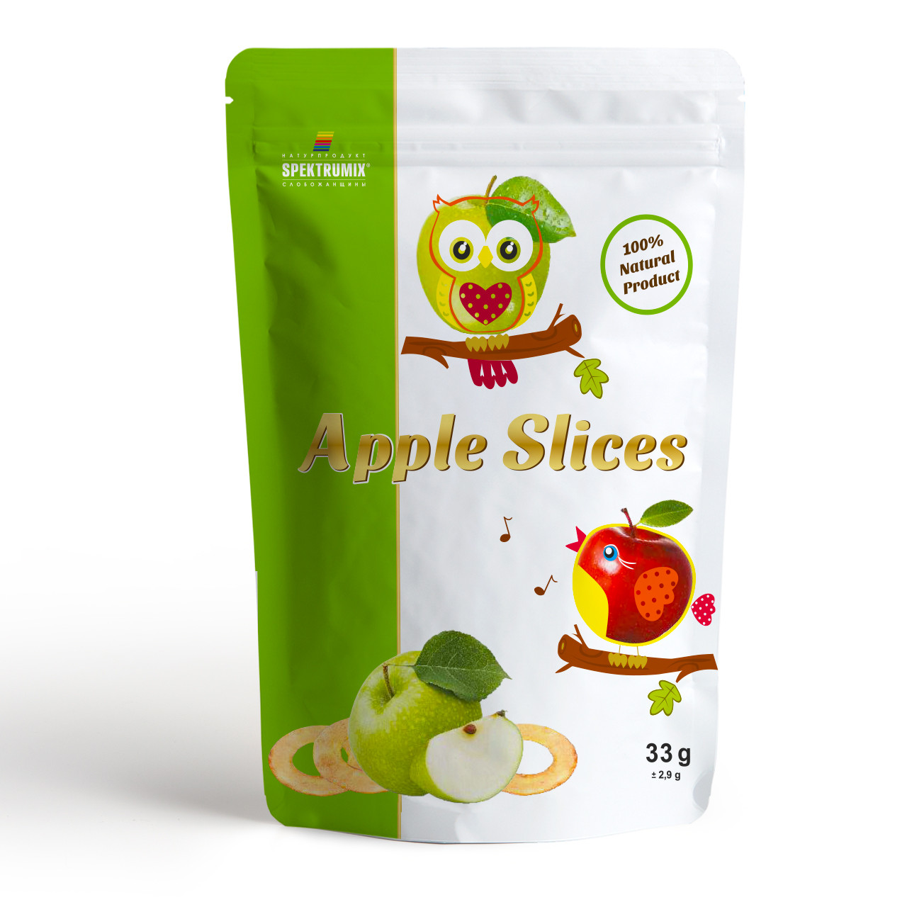 Чіпси яблучні сушені Apple Slices, 33г
