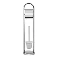 Стойка для туалету з йоршиком та тримачем туалетного паперу Lidz (CRM)-121.05.07