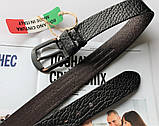 Італійський шкіряний ремінь Retro Black, фото 3