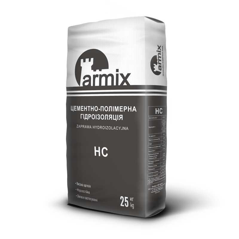 Цементно полімерна гідроізоляція жорстка Armix НС 25 кг.