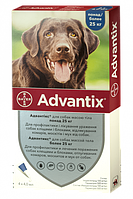 Адвантікс Advantix для собак вагою більше 25кг краплі від бліх та кліщів, 1 піпетка