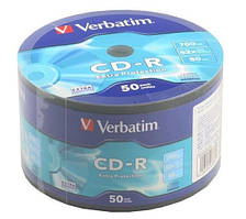 Диск CD-R Verbatim 700 Mb 52х 80 min Wrap (50) Extra Protection (d.43787)