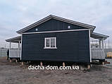 Каркасний Будинок для Дачі 7*9 с  двома терасами, фото 9