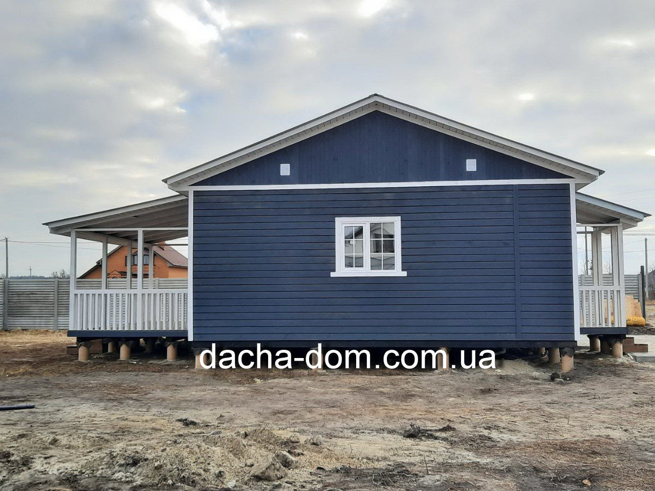 Каркасний Будинок для Дачі 7*9 с двома терасами, фото 1
