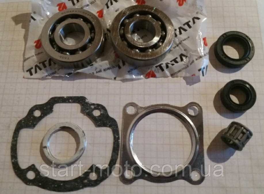 Honda50 LEAD-AF48 TOPIC DIO ZX-34/35 Підшипники колінвала 20х52х12мм+сальники прокладки сепаратор TATA-Тайвань, фото 1