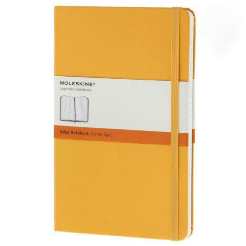Блокнот Moleskine Classik Large тверда обкладинка лінія 240 стор orange yellow (1QP060M2), фото 1