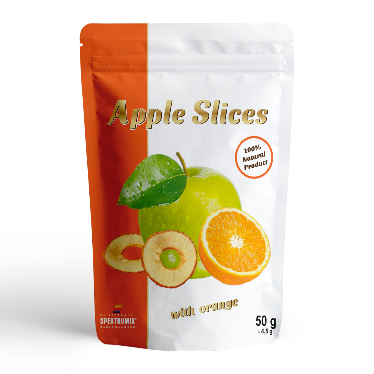 Чипсы яблочные сушеные с апельсином Apple Slices, 50 г - фото 1 - id-p276581464