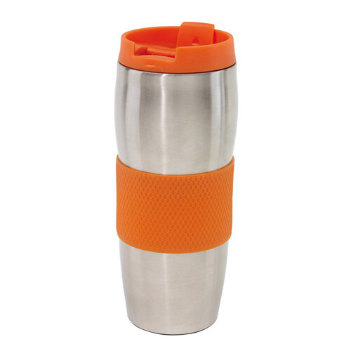 Термокухоль AU LAIT 380мл жовтогарячо-срібна (56-0304136 orange/silver), фото 1