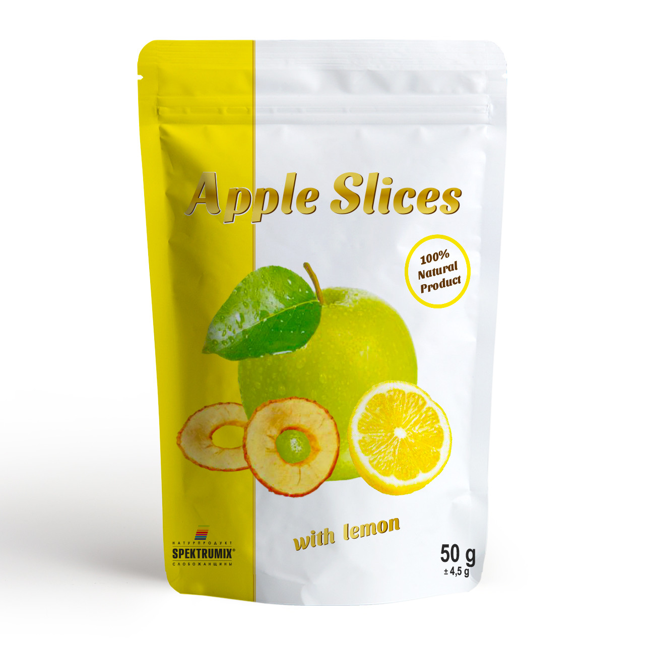 Чіпси яблучні сушені з лимоном Apple Slices, 50 г