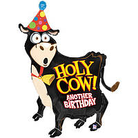 Grabo 42" Holy Cow B'day. Фольгированный шар Корова День рождения - В УП