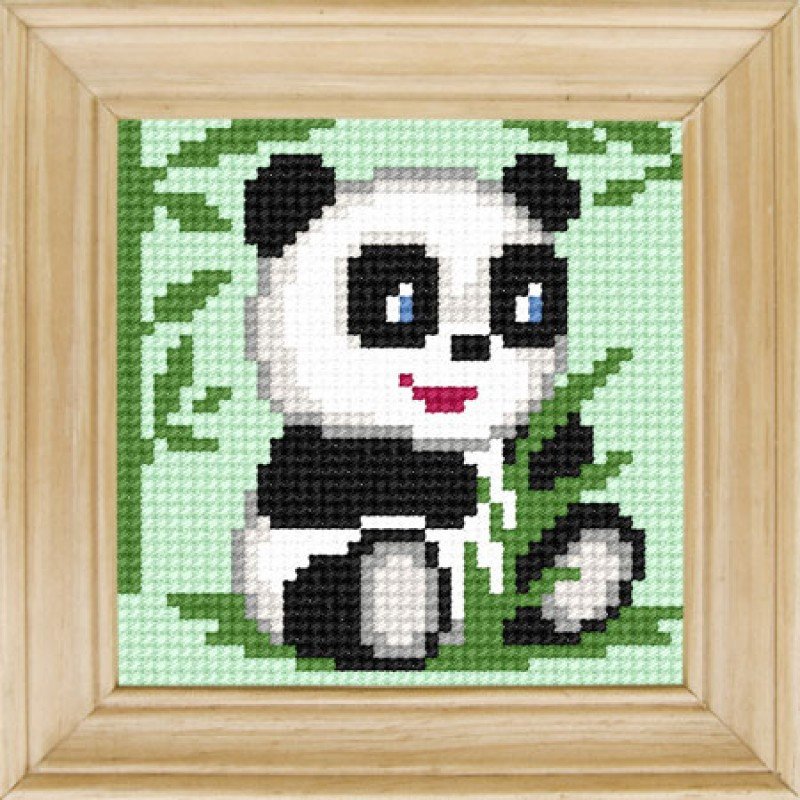 Набір для вишивання нитками B-65. ПАНДА, фото 1