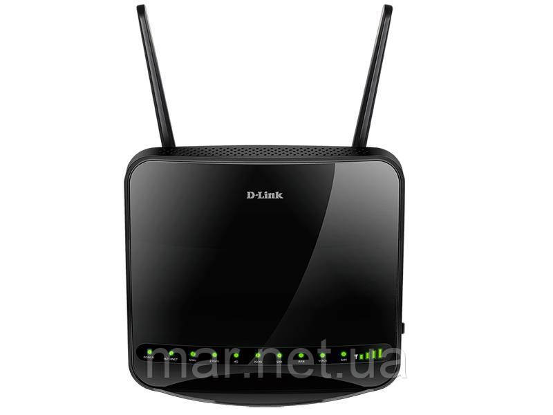Маршрутизатор D-Link DWR-956 AC1200, 4G/LTE, 4xGE LAN, 1xGE WAN, 1xFXS, Слот для SIM-карти