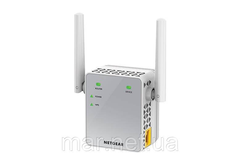 Розширювач WiFi-покриття NETGEAR EX3700 AC750, 1xFE LAN, 2x зовн. ант.
