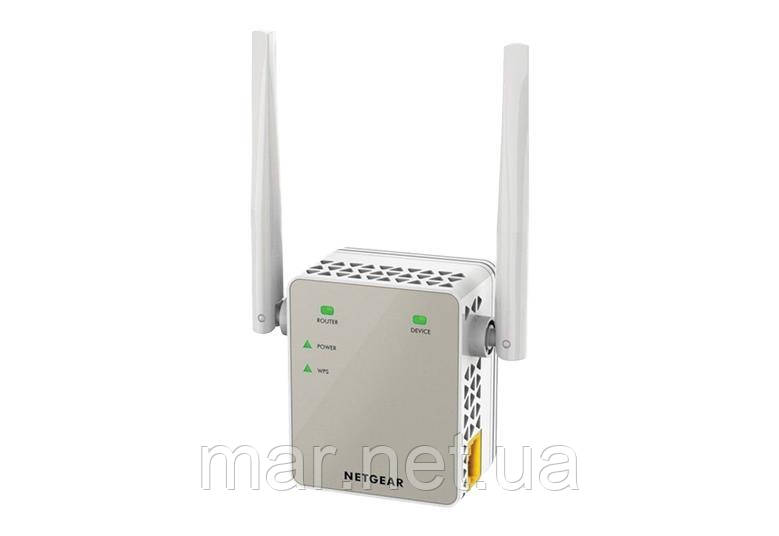 Розширювач WiFi-покриття NETGEAR EX6120 AC1200, 1xFE LAN, 2x зовн. ант.