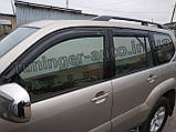Вітровики, дефлектори вікон Toyota Land Cruiser Prado 120 2002-2009 (Hic), фото 6