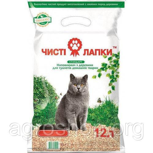 Древесний наповнення Чисті лапки СТАНДАРТ, 3 кг