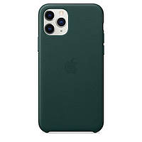 Кожаный чехол для iPhone 11 Pro Apple Leather Case (Forest Green) Темно-зеленый