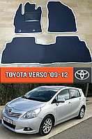 ЕВА коврики Тойота Версо 2009-2012. EVA резиновые ковры на Toyota Verso