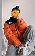 Зимний пуховик The North Face Nuptse 700 Orange женская куртка зе норт фейс оранжевая