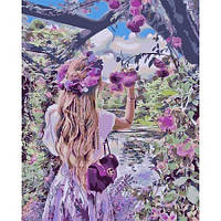 Набор для росписи SY6243 "Девушка-весна", размером 40х50 см