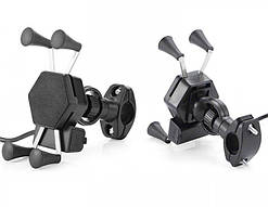 Тримач телефона Moto пластиковий для мотоцикла універсальний до 6.5 дюйма