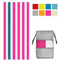 Рушник із наномікрофібри 80х160 см Pink Stripe