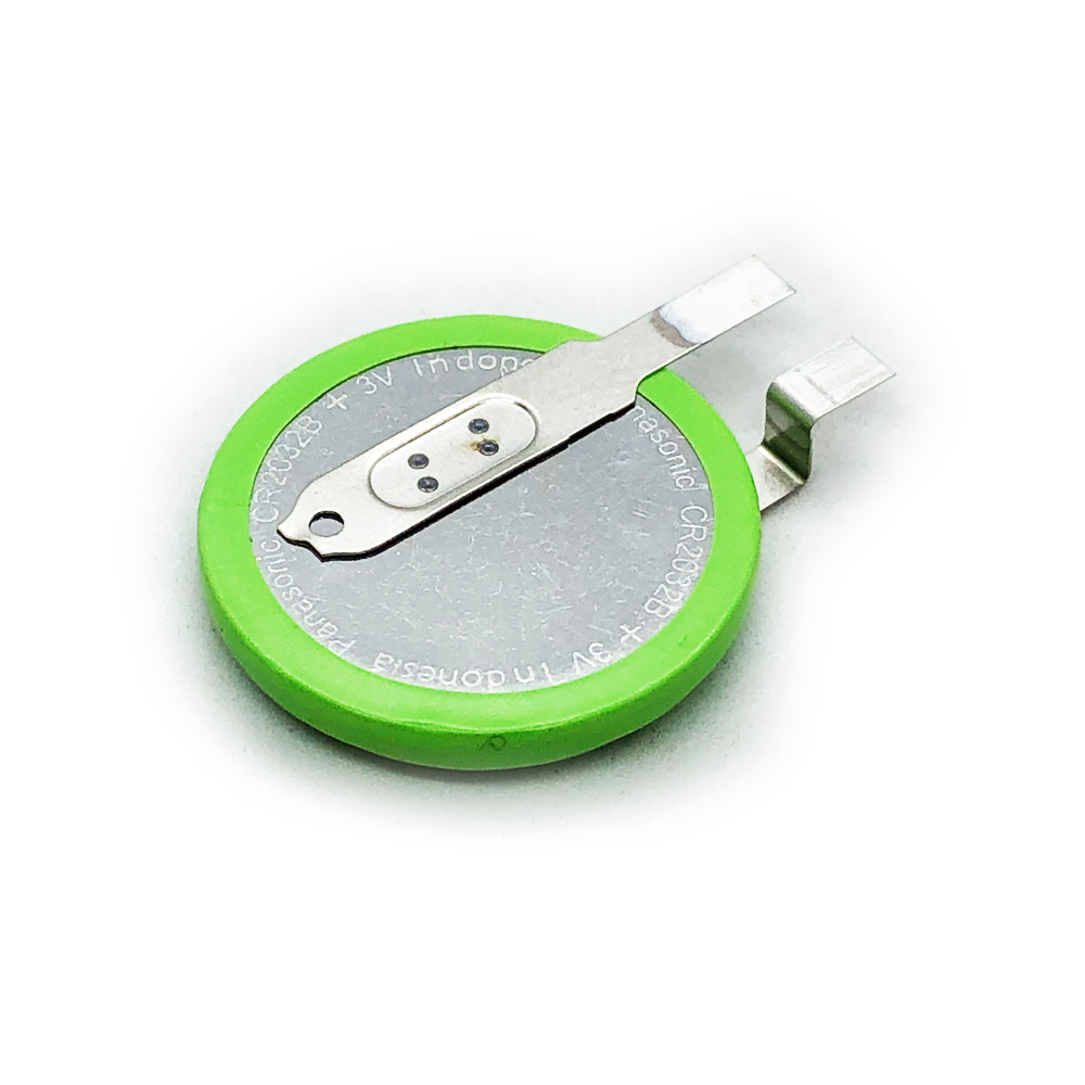 Батарейка CR2032B Panasonic (3v) з контактами (для датчика тиску в шині) (1шт.)