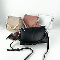 Жіноча шкіряна сумка через плече на три відділення Polina & Eiterou, фото 3