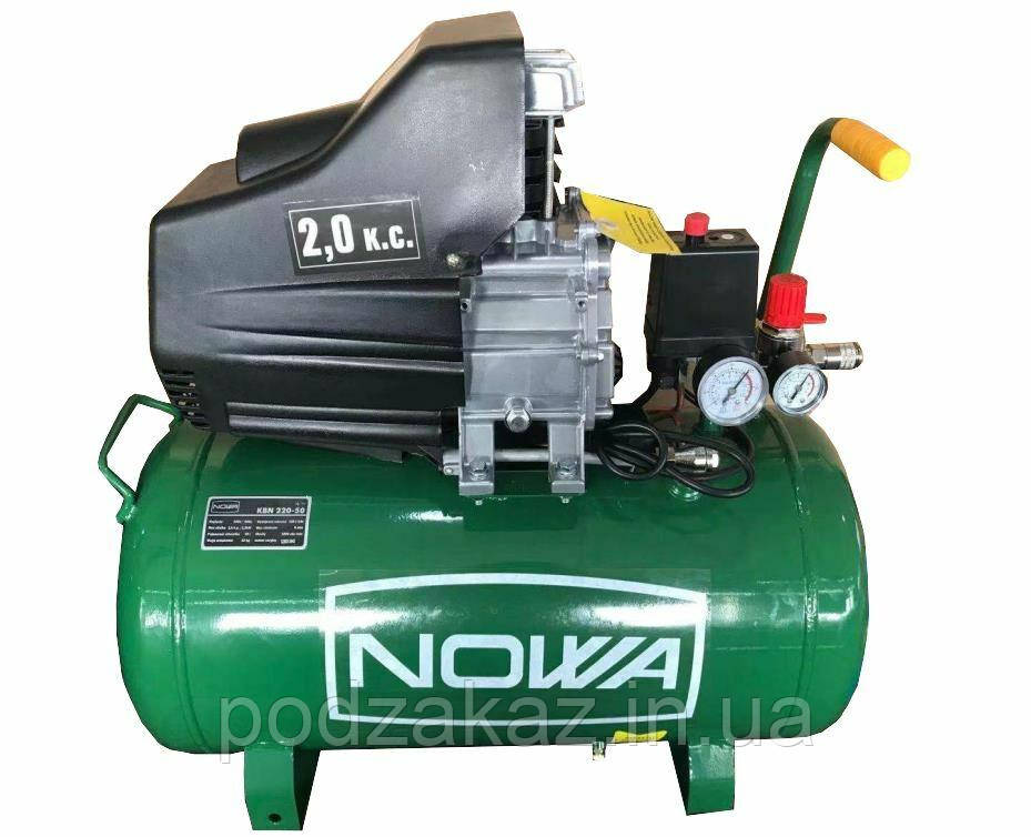 КОМПРЕСОР НОВА 24 ЛІТРА 1.5 КВ 198 ЛІТІВ В МІНУТУ ПРОФІ 2 РОКИ ГАРАНТІЇ, фото 1