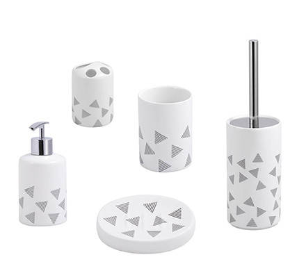 Комплект аксесуарів для ванної кімнати VALENTINO, 5 ел., фото 1