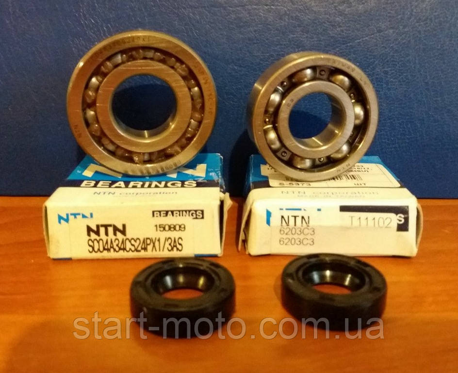 Honda Tact16 Pal1 DJ-1 Af05E Підшипники колінвала (+сальники) фірма "NTN", фото 1