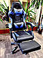 КРЕСЛО ГЕЙМЕРСКЕ ПРОФЕСІОНАЛЬНЕ VECOTTI GT ЧОРНО-СІНЕЄ, НОВИНКА 2021, фото 5