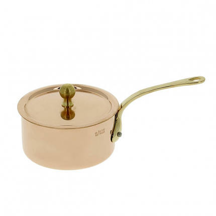 Міні-сотейник з кришкою і бронзовими ручками 9 см, 0,3 л de Buyer INOCUIVRE, (6453.09), фото 1