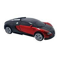 Машинка-Трансформер з пультом Bugatti Car Robot Size 1:18 трансформується сама Червона 220х92х60 мм