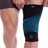 Наколінник еластичний бандаж Sibote SYK-1800 S-XL 1шт чорний-синій