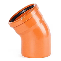 Коліно каналізаційне Інтерпласт 110/20° (зовнішня)