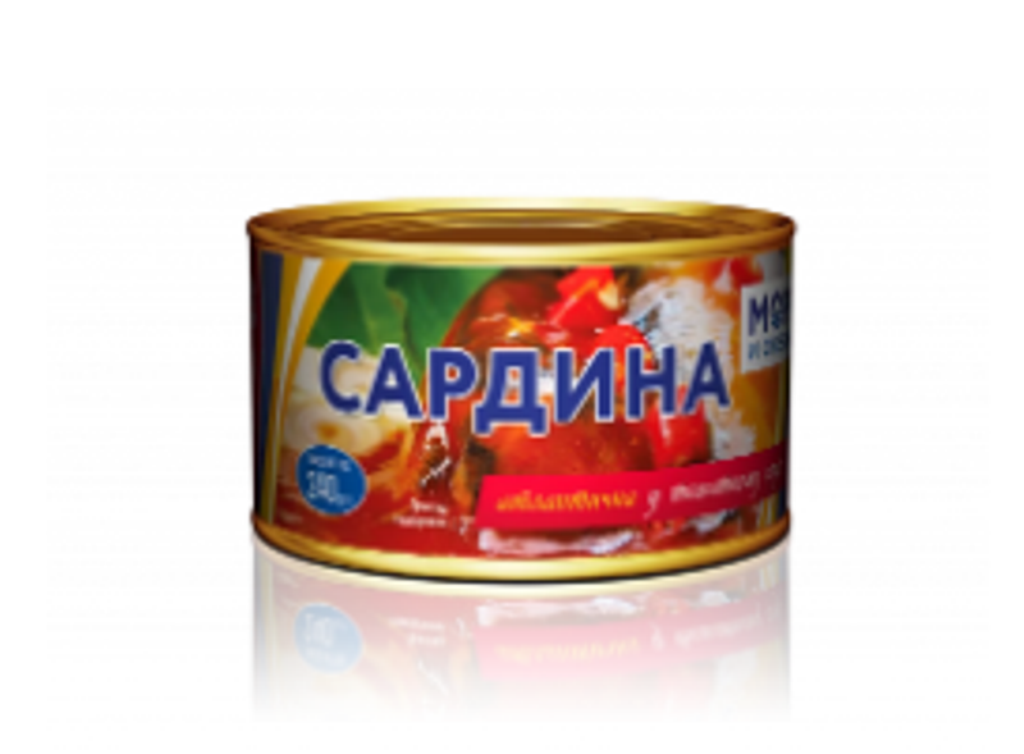 Сардина атлантична в томатному соусі 240 г банка No5 ТМ Моря й Океани