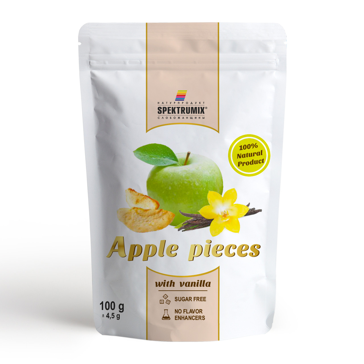 Скибочки яблучні сушені з ваніліном Apple Pieces, 100 г