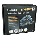 Акумуляторний шуруповерт-электроотвертка Meister i-drill pico 3.0, фото 5