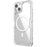 Магнітний чохол Nillkin для iPhone 13 (Nature TPU Pro Case) White Захисний Прозорий Чохол, фото 4