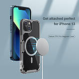 Магнітний чохол Nillkin для iPhone 13 (Nature TPU Pro Case) White Захисний Прозорий Чохол, фото 7