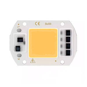 Світлодіодна матриця з драйвером COB LED 50Вт 4500лм 220В, теп. біла