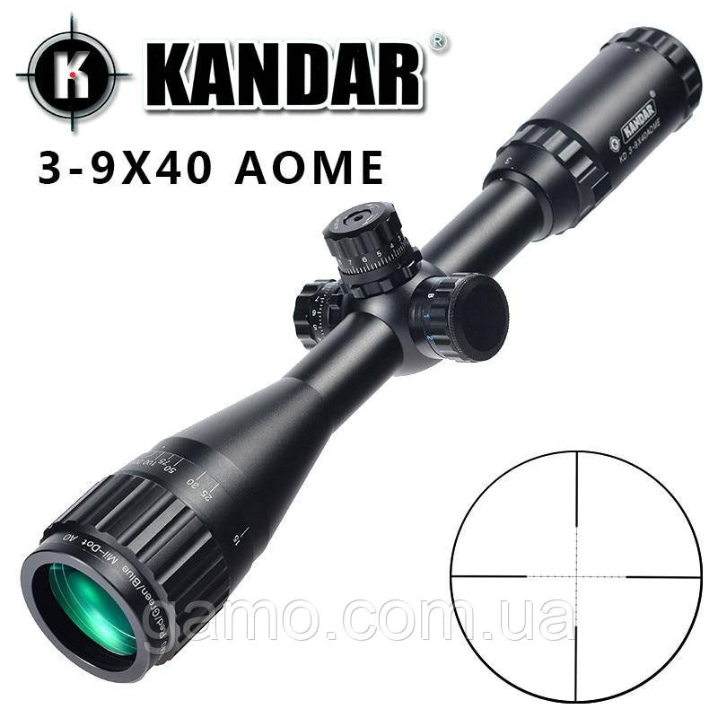 Оптичний приціл Kandar 3-9x40 AOME Mil-Dot