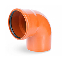 Коліно каналізаційне Інтерпласт 110 /90° (зовнішня)